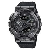 G-SHOCK GM-110BB-1ADR Digital Analog Dial Black Resin Strap