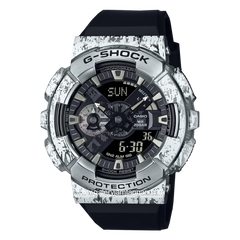 G-SHOCK GM-110GC-1ADR Black Silver Resin Strap