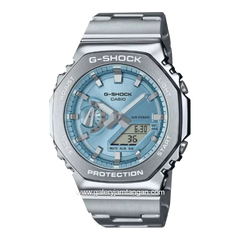 G-SHOCK GM-2110D-2ADR Silver Dial Blue Stainless Steel