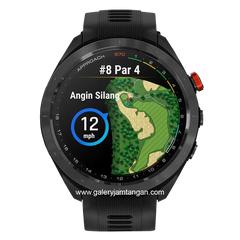 GARMIN APPROACH S70 BLACK Ceramic Amoled Silicone Strap