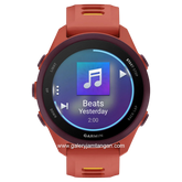 GARMIN FORERUNNER 170 MUSIC RED PINK MANGO Smartwatch Silicone Strap