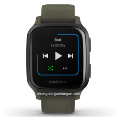 GARMIN VENU SQ, NFC, MUSIC, MOSS/SLATE Silicone Strap