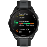 GARMIN Forerunner 165 Non Music Digital Dial Black Slate Grey Silicone Strap