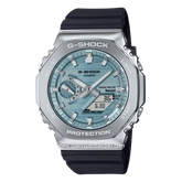 G-SHOCK GBM-2100A-1A2DR Solar Black Dial Blue Analog Digital Resin Strap