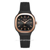 Alexandre Christie Passion AC 2B77 LH RRGBA Black Dial Black Rubber Strap