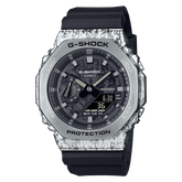 G-SHOCK GM-2100GC-1ADR Black Silver Analog Digital Rubber Strap