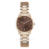 GUESS WINNI GW1028L4 Rosegold Dial Brown Stainless Steel Strap