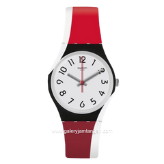 SWATCH GW208 C32 Red White Rubber Swiss Made