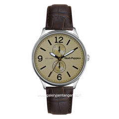 HUSH PUPPIES HP.7130M.2519 Brown Silver Leather Strap