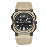 INFANTRY REVO-AD-05 Dual Time Full Ivory Rubber Strap