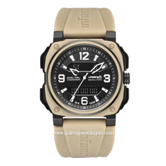 INFANTRY REVO-AD-05 Dual Time Full Ivory Rubber Strap