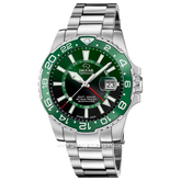 JAGUAR J1011/3 Silver Dial Green Stainless Steel Swiss Made