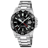 JAGUAR J1011/6 Silver Dial Black Stainless Steel Siwss Made