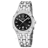 JAGUAR J1016/3 Silver Dial Black Sapphire Crystal Swiss Made