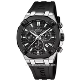 JAGUAR J1020/1 Rubber Black Dial Black Chronograph Swiss Made