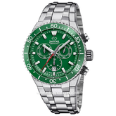 JAGUAR J1022/3 Silver Dial Green Ceramic Stainless Steel Swiss Made