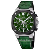 JAGUAR J1026/3 Green Leather Strap Swiss Made