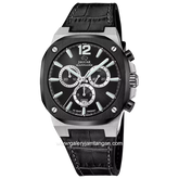 JAGUAR J1026/4 Black Leather Strap Swiss Made