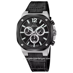 JAGUAR J1026/4 Black Leather Strap Swiss Made