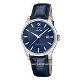 JAGUAR J1042/3 Black Silver Leather Strap Swiss Made