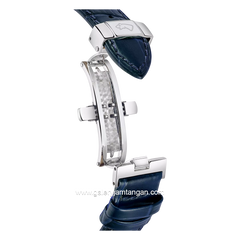 JAGUAR J1042/3 Black Silver Leather Strap Swiss Made