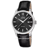 JAGUAR J1042/5 Black Leather Strap Swiss Made