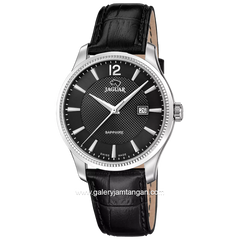 JAGUAR J1042/5 Black Leather Strap Swiss Made