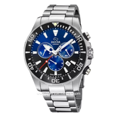 JAGUAR J861/8 Stainless Steel Silver Dial Blue Chronograph Swiss Made