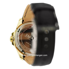 JAGUAR ACAMAR J881/1 Black Jarum Gold Leather Strap