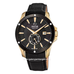 JAGUAR ACAMAR J881/1 Black Jarum Gold Leather Strap