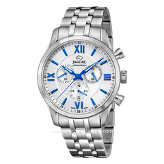 JAGUAR J963/1 Silver Dial White Chronograph Swiss Made