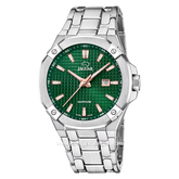 JAGUAR J1009/3 Silver Dial Green Stainless Steel Swiss Made