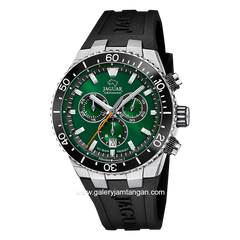 JAGUAR J1021/2 Black SIlver DIal Green Swiss Made