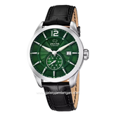 JAGUAR J663/3 Black Leather Dial Green Sapphire Swiss Made