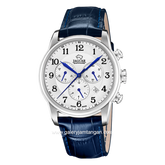 JAGUAR J968/4 Blue Dial White Leather Strap Swiss Made