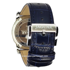 JAGUAR J968/4 Blue Dial White Leather Strap Swiss Made