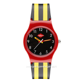 LEE COOPER LC.K.1.851 Kid's Watches Black Yellow Rubber Strap
