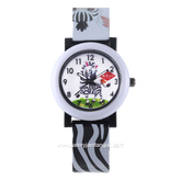 LEE COOPER LC.K.2.636 Kid's Watches Black White Rubber Strap