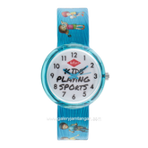 LEE COOPER LC.K.4.639 Kid's Watches Blue Dial White Rubber Strap
