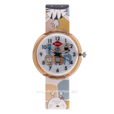 LEE COOPER LC.K.4.838 Kid's Watches Brown Dial White Rubber Strap