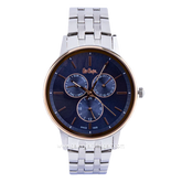 LEE COOPER LC06498.590 Silver Dial Navy Stainless Steel