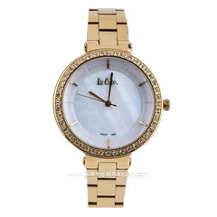 LEE COOPER LC06560.120 Gold Dial White Stainless Steel