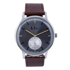 LEE COOPER LC06673.362 Brown Silver Leather Strap