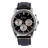 LEE COOPER LC06921.351 Black Silver Leather Strap