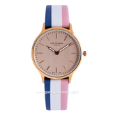 LEE COOPER LC07038.413 White Gold Leather Strap