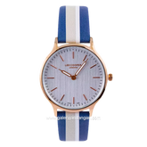 LEE COOPER LC07038.439 Blue Gold Leather Strap