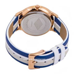 LEE COOPER LC07038.439 Blue Gold Leather Strap