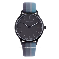 LEE COOPER LC07038.661 Black Blue Leather Strap