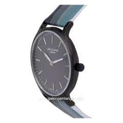 LEE COOPER LC07038.661 Black Blue Leather Strap