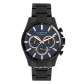LEE COOPER LC07167.650 Black Dial Blue Stainless Steel